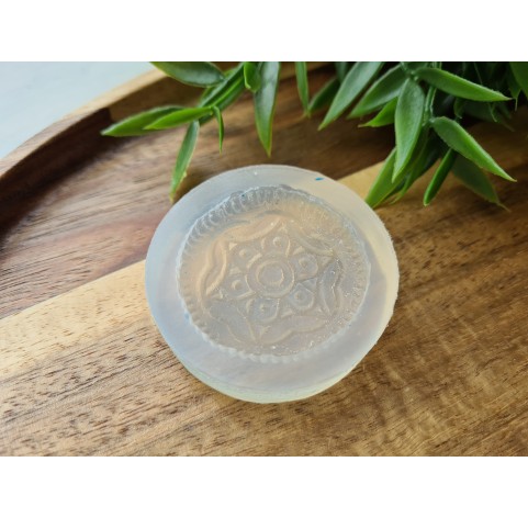 Silicone mold, Full size biscuit, style 25, ~ Ø 3.7 cm, H:0.7 cm