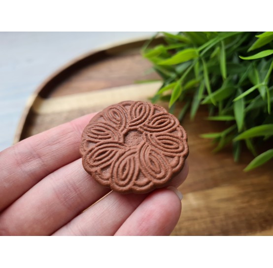 Silicone mold, Full size biscuit, style 26, ~ Ø 3.8 cm, H:0.5 cm