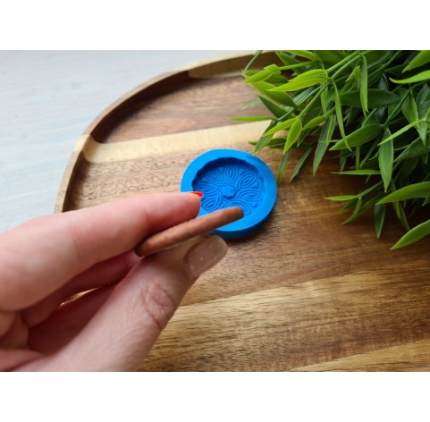 Silicone mold, Full size biscuit, style 26, ~ Ø 3.8 cm, H:0.5 cm