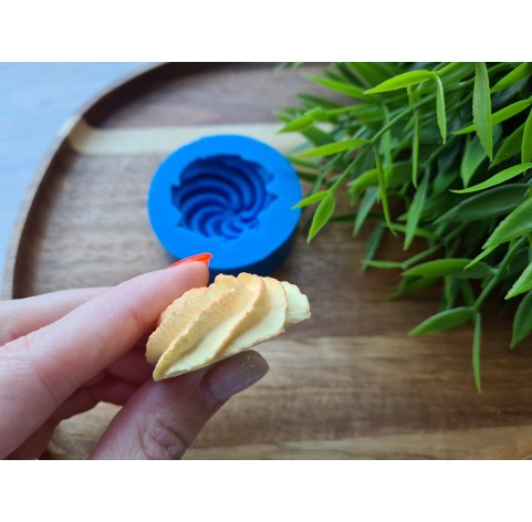 Silicone mold, Full size cookie, style 34, shortbread, ~ Ø 3.9-4.1 cm, H:1.7 cm
