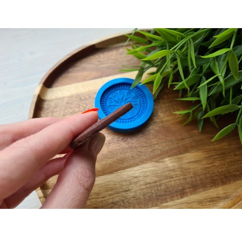 Silicone mold, Full size biscuit, style 36, ~ Ø 4.5 cm, H:0.4 cm