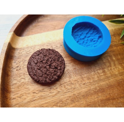 Silicone mold, Full size cookie, style 37, shortbread, ~ 3.1*3.3 cm, H:1 cm