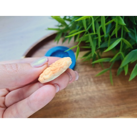 Silicone mold, Full size biscuit, style 45, ~ Ø 3*3.2 cm, H:0.6 cm