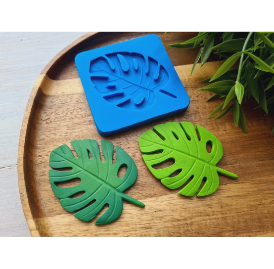 Silicone mold, Monstera leaf, style 1, ~ 5*7.1 cm, H:0.3 cm