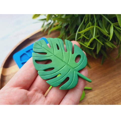 Silicone mold, Monstera leaf, style 1, ~ 5*7.1 cm, H:0.3 cm