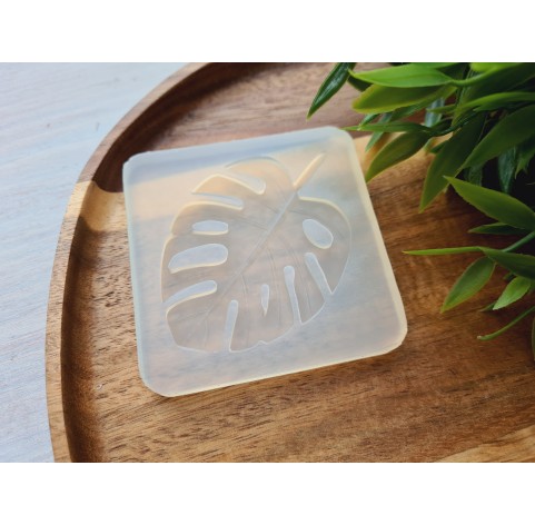 Silicone mold, Monstera leaf, style 1, ~ 5*7.1 cm, H:0.3 cm