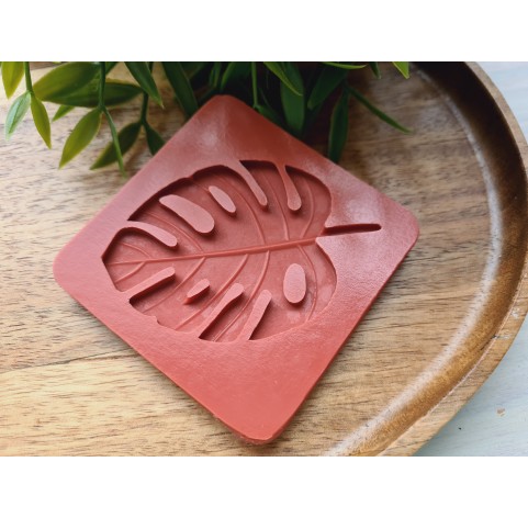 Silicone mold, Monstera leaf, style 1, ~ 5*7.1 cm, H:0.3 cm
