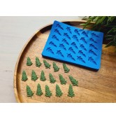 Silicone mold, Leaf, style 15, 25 elements, ~ 1.1*2 cm, H:0.2 cm