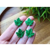 Silicone mold, Leaf, style 19, 4 elements, ~ 1.8*2 cm, H:0.3 cm
