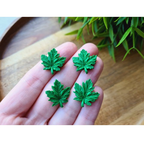 Silicone mold, Leaf, style 19, 4 elements, ~ 1.8*2 cm, H:0.3 cm
