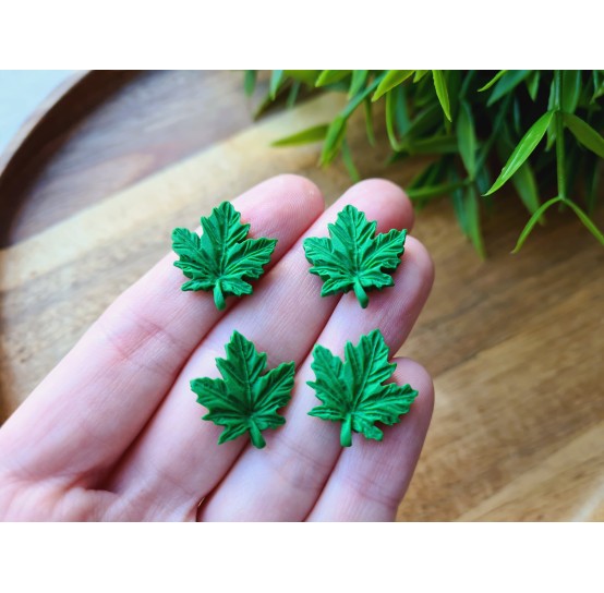 Silicone mold, Leaf, style 19, 4 elements, ~ 1.8*2 cm, H:0.3 cm