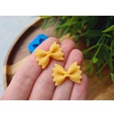 Silicone mold, Macaroni bow, style 8, 2 elements, ~ 1.6*2.2 cm, H:0.4 cm