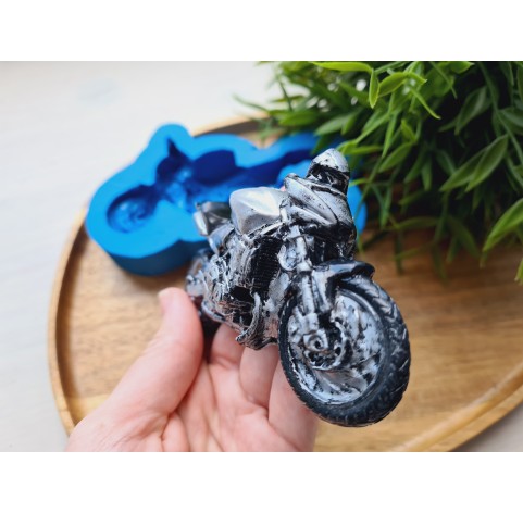 Silicone mold, Motorcycle, style 1, ~ 6.3*11.6 cm, H:2.1 cm