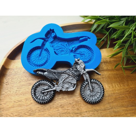 Silicone mold, Motorcycle, style 2, ~ 5.6*9 cm, H:0.7 cm