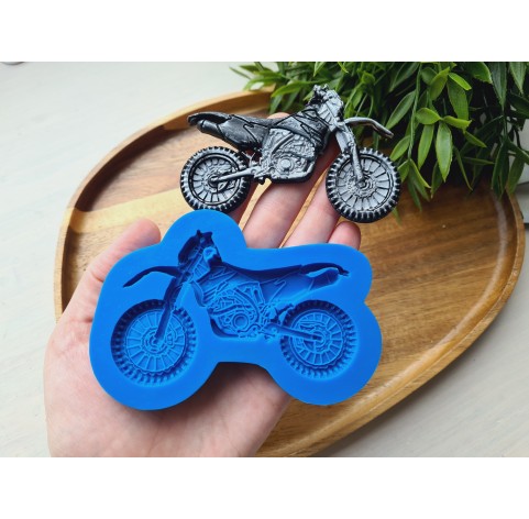 Silicone mold, Motorcycle, style 2, ~ 5.6*9 cm, H:0.7 cm