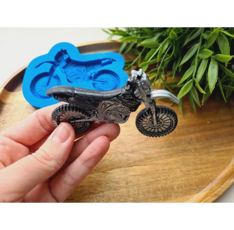 Silicone mold, Motorcycle, style 2, ~ 5.6*9 cm, H:0.7 cm