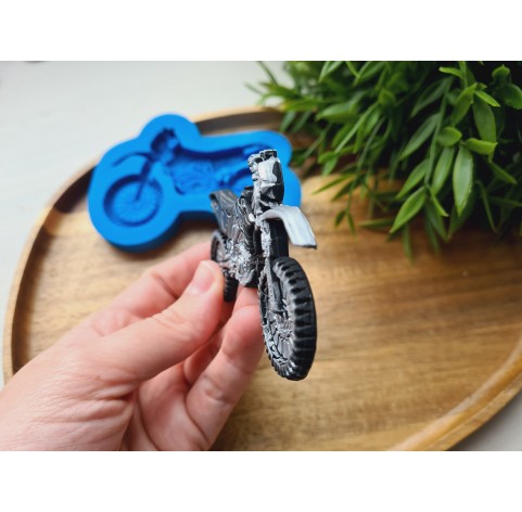 Silicone mold, Motorcycle, style 2, ~ 5.6*9 cm, H:0.7 cm