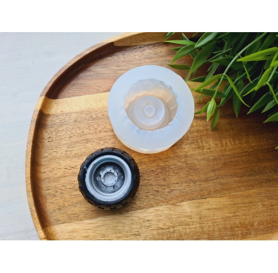 Silicone mold, Wheel, ~ Ø 4.3 cm, H:2.4 cm