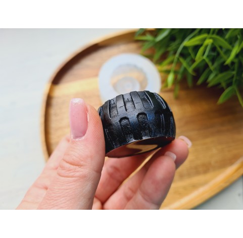 Silicone mold, Wheel, ~ Ø 4.3 cm, H:2.4 cm