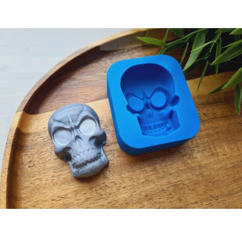 Silicone mold, Skull, style 4, ~ 3.4*5 cm, H:1.5 cm