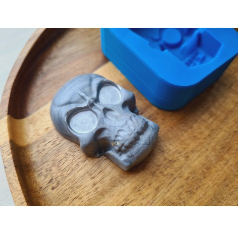 Silicone mold, Skull, style 4, ~ 3.4*5 cm, H:1.5 cm