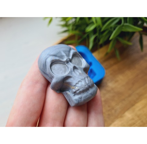 Silicone mold, Skull, style 4, ~ 3.4*5 cm, H:1.5 cm