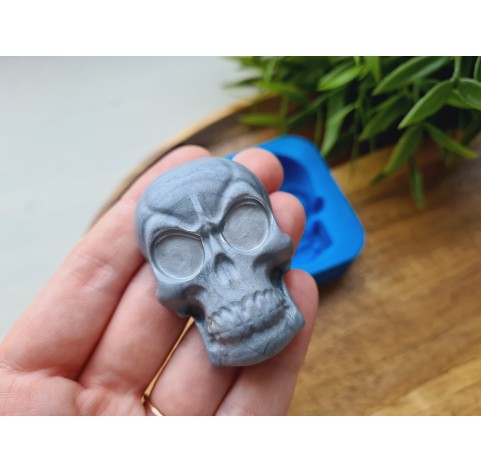 Silicone mold, Skull, style 4, ~ 3.4*5 cm, H:1.5 cm