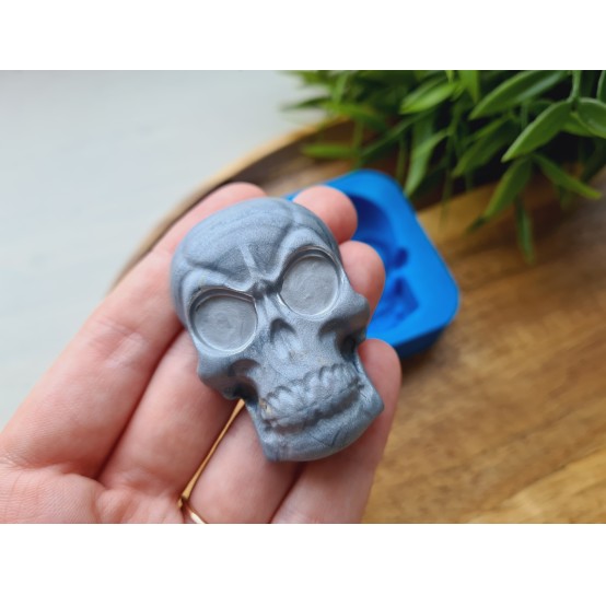 Silicone mold, Skull, style 4, ~ 3.4*5 cm, H:1.5 cm