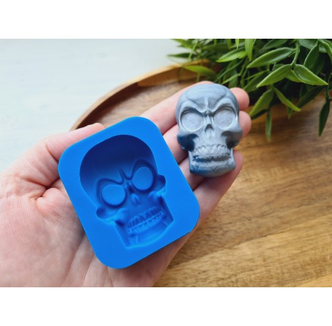 Silicone mold, Skull, style 4, ~ 3.4*5 cm, H:1.5 cm