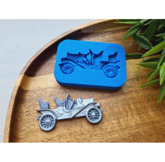 Silicone mold, Retro car, ~ 2.7*5.6 cm, H:0.5 cm