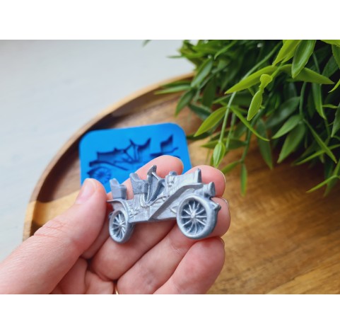 Silicone mold, Retro car, ~ 2.7*5.6 cm, H:0.5 cm
