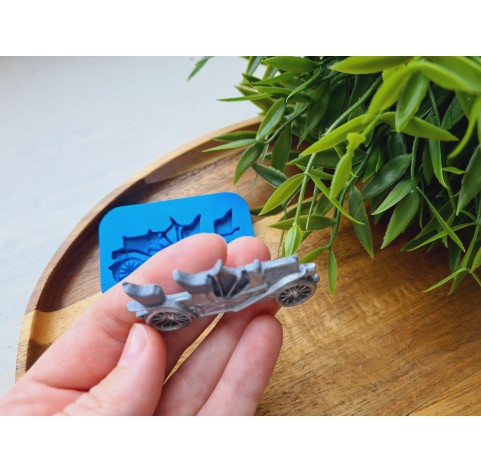 Silicone mold, Retro car, ~ 2.7*5.6 cm, H:0.5 cm