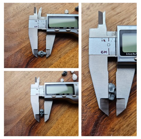 Silicone mold, Skull, style 6, small, 66 elements, ~ 0.7*1.1 cm, H:0.5 cm