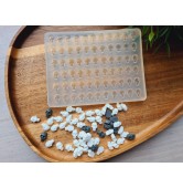 Silicone mold, Skull, style 6, small, 66 elements, ~ 0.7*1.1 cm, H:0.5 cm