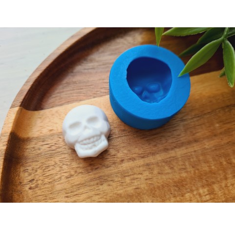 Silicone mold, Skull, style 8, ~ 2.1*2.4 cm, H:1.3 cm