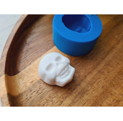 Silicone mold, Skull, style 8, ~ 2.1*2.4 cm, H:1.3 cm