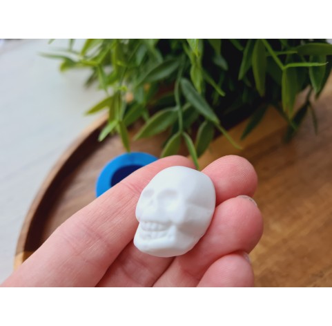Silicone mold, Skull, style 8, ~ 2.1*2.4 cm, H:1.3 cm