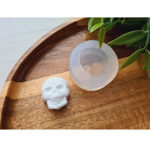Silicone mold, Skull, style 8, ~ 2.1*2.4 cm, H:1.3 cm