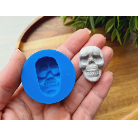 Silicone mold, Skull, style 10, ~ 2.2*3.2 cm, H:2 cm