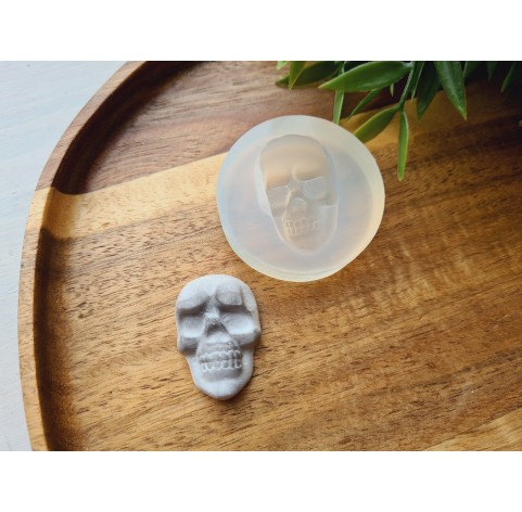 Silicone mold, Skull, style 10, ~ 2.2*3.2 cm, H:2 cm