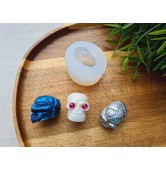 Silicone mold, Skull, style 11, ~ 2.3*3.2 cm, H:2.6 cm