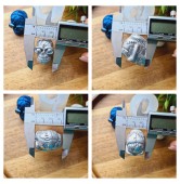 Silicone mold, Skull, style 11, ~ 2.3*3.2 cm, H:2.6 cm