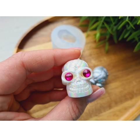 Silicone mold, Skull, style 11, ~ 2.3*3.2 cm, H:2.6 cm