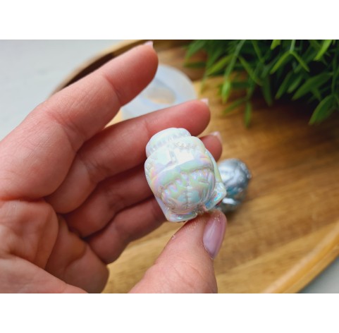 Silicone mold, Skull, style 11, ~ 2.3*3.2 cm, H:2.6 cm