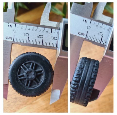 Silicone mold, Wheel, style 2, ~ Ø 3 cm, H:1.3 cm