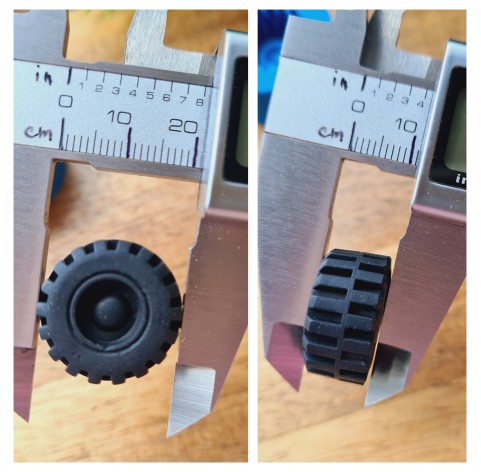 Silicone mold, Wheel, style 3, ~ Ø 2.1 cm, H:1.1 cm