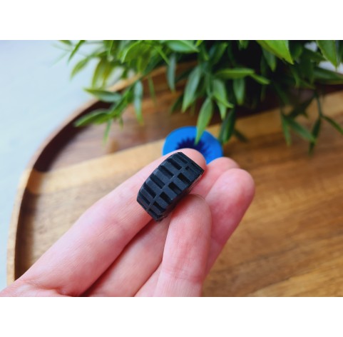 Silicone mold, Wheel, style 3, ~ Ø 2.1 cm, H:1.1 cm
