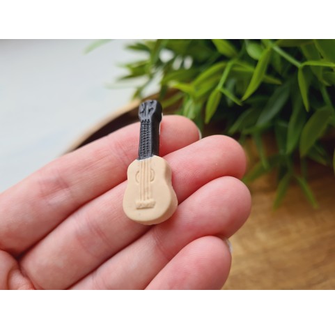 Silicone mold, Guitar, style 1, ~ 1.3*3.5 cm, H:0.4 cm