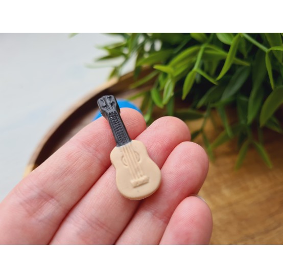 Silicone mold, Guitar, style 1, ~ 1.3*3.5 cm, H:0.4 cm