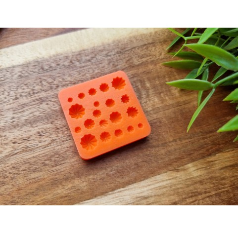 Silicone mold, Mini meringue, style 8, 20 elements, ~ Ø 0.3-0.8 cm, H:0.2-0.5 cm